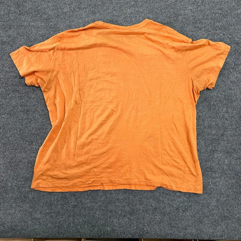 Polo Ralph Lauren T-Shirt Mens Size 2XL Orange Short Sleeve Pony Logo Casual Tee
